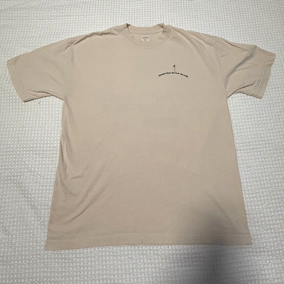 XL - Mantra Golf - Cream - GRAPHIC T-SHIRT — FRUITLAND NURSERIES - Picture 1 of 3